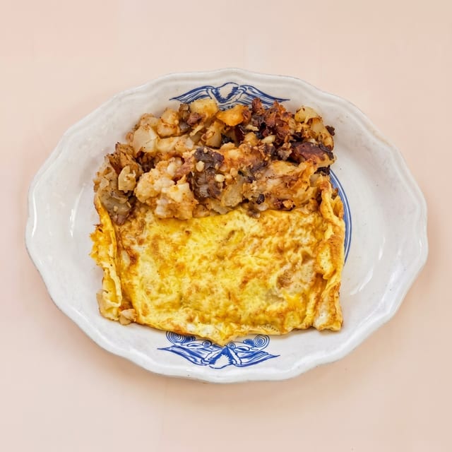 American Cheese Omelet.