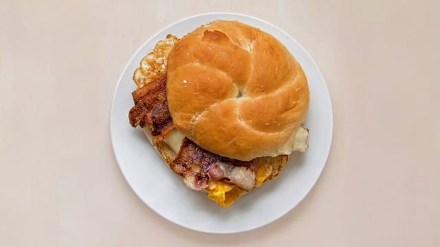 Bacon Egg Cheese Sandwich.