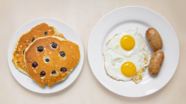 Blueberry Pancakes.