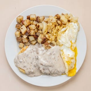 Country Fried Steak and Eggs
